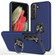 Samsung Galaxy S22+ 5G PC + TPU Magnetic Phone Case with Invisible Ring Holder - Navy Blue