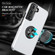 Samsung Galaxy S22+ 5G PC + TPU Magnetic Phone Case with Invisible Ring Holder - Silver