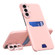 Samsung Galaxy S22+ 5G Pure Color Invisible Lens Holder Phone Case - Pink