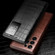 Samsung Galaxy S22+ 5G QIALINO Crocodile Pattern Genuine Leather Phone Case - Brown