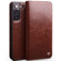 Samsung Galaxy S22+ 5G QIALINO Genuine Leather Phone Case - Brown