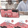Samsung Galaxy S22+ 5G Retro Skin-feel Ring Card Wallet Phone Case - Pink