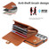Samsung Galaxy S22+ 5G RFID Card Slot Leather Phone Case with Long Lanyard - Brown