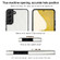Samsung Galaxy S22+ 5G Rhombic PU Leather Phone Case with Ring Holder - White