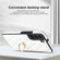 Samsung Galaxy S22+ 5G Rhombic PU Leather Phone Case with Ring Holder - White