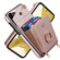 Samsung Galaxy S22+ 5G Ring Holder RFID Card Slot Phone Case with Long Lanyard - Rose Gold