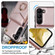 Samsung Galaxy S22+ 5G Ring Holder RFID Card Slot Phone Case with Long Lanyard - Rose Gold