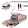 Samsung Galaxy S22+ 5G Ring Holder RFID Card Slot Phone Case with Long Lanyard - Rose Gold