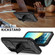 Samsung Galaxy S22+ 5G R-JUST Sliding Camera Metal + Silicone Holder Phone Case - Black