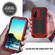 Samsung Galaxy S22+ 5G R-JUST Sliding Camera Metal + Silicone Holder Phone Case - Red