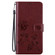 Samsung Galaxy S22+ 5G Rose Embossed Leather Phone Case - Brown
