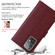 Samsung Galaxy S22+ 5G Rose Embossed Leather Phone Case - Brown