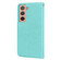Samsung Galaxy S22+ 5G Rose Embossed Leather Phone Case - Green