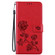 Samsung Galaxy S22+ 5G Rose Embossed Leather Phone Case - Red