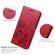 Samsung Galaxy S22+ 5G Rose Embossed Leather Phone Case - Red