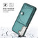 Samsung Galaxy S22+ 5G Shockproof Leather Phone Case with Card Holder - Green