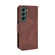 Samsung Galaxy S22+ 5G Skin Feel Calf Pattern Leather Phone Case - Brown