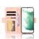 Samsung Galaxy S22+ 5G Skin Feel Calf Pattern Leather Phone Case - Pink