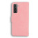 Samsung Galaxy S22+ 5G Skin Feel Pure Color Flip Leather Phone Case - Pink