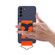 Samsung Galaxy S22+ 5G Slim Wrist Strap Bracket PC Phone Case - Dark Blue+Orange Strap