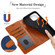 Samsung Galaxy S22+ 5G Splicing Leather Phone Case - Dark Blue