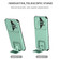 Samsung Galaxy S22+ 5G Stereoscopic Holder Sliding Camshield Phone Case - Light Green