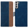 Samsung Galaxy S22+ 5G Stitching Side-Magnetic RFID Leather Phone Case - Royal Blue