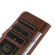 Samsung Galaxy S22+ 5G Stitching Thread Calf Texture Leather Phone Case - Coffee