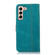 Samsung Galaxy S22+ 5G Stitching Thread Calf Texture Leather Phone Case - Light Green