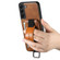 Samsung Galaxy S22+ 5G Suteni H13 Card Wallet Wrist Strap Holder PU Phone Case - Brown