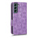 Samsung Galaxy S22+ 5G Symmetrical Triangle Leather Phone Case - Purple