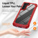 Samsung Galaxy S22+ 5G TPU + PC Lens Protection Phone Case - Red