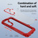 Samsung Galaxy S22+ 5G TPU + PC Lens Protection Phone Case - Red
