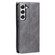 Samsung Galaxy S22+ 5G TTUDRCH RFID Retro Texture Magnetic Leather Phone Case - Grey