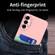 Samsung Galaxy S22+ 5G Two-Color Invisible Lens Holder Phone Case - Pink+Green