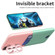 Samsung Galaxy S22+ 5G Two-Color Invisible Lens Holder Phone Case - Pink+Green