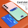 Samsung Galaxy S22+ 5G Two-Color Invisible Lens Holder Phone Case - Pink+Green