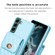 Samsung Galaxy S22+ 5G Vertical Metal Buckle Wallet Rhombic Leather Phone Case - Blue