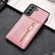 Samsung Galaxy S22+ 5G Zipper Card Holder Phone Case - Rose Gold