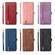 Samsung Galaxy S22+ 5G Zipper Card Slot Buckle Wallet Leather Phone Case - Purple