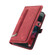 Samsung Galaxy S22+ 5G Zipper Card Slot Buckle Wallet Leather Phone Case - Red