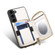 Samsung Galaxy S22+ 5G Zipper Card Slot Phone Case - White