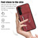 Samsung Galaxy S22+ 5G Zipper RFID Card Slots Phone Case with Short Lanyard - Red