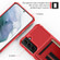 Samsung Galaxy S22+ 5G ZM06 Card Bag TPU + Leather Phone Case - Red