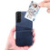 Samsung Galaxy S22+ Calf Texture Back Protective Phone Case with Card Slots - Blue