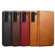 Samsung Galaxy S22+ Calf Texture Horizontal Flip Leather Phone Case - Brown
