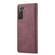 Samsung Galaxy S22+ CaseMe 013 Multifunctional Horizontal Flip Leather Phone Case - Wine Red