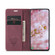 Samsung Galaxy S22+ CaseMe 013 Multifunctional Horizontal Flip Leather Phone Case - Wine Red