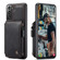 Samsung Galaxy S22+ CaseMe C20 Multifunctional Leather Phone Case - Black