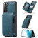 Samsung Galaxy S22+ CaseMe C20 Multifunctional Leather Phone Case - Blue